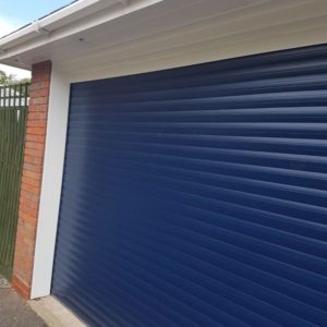 Blue Garage Door