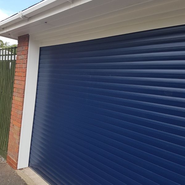 Blue Garage Door